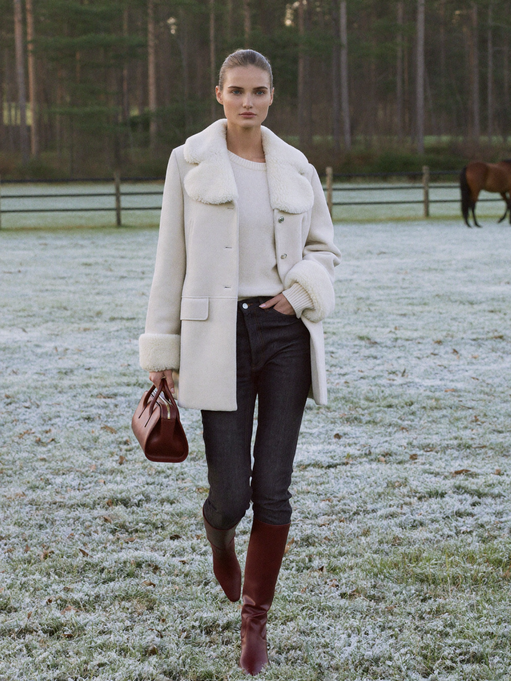Suede on a frosty morning